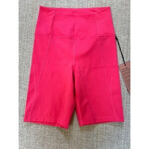 NWT Girlfriend Collective Womens Pink High Rise Compression Bike Shorts Sz Sm